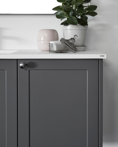 Frame bad i mørk grå fra Tvis Køkken
