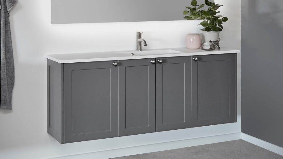 Frame bad i mørk grå fra Tvis Køkken