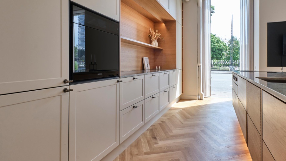 Forest fingertappede egetræsskuffer fra Tvis Køkken