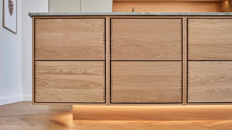 Forest fingertappede egetræsskuffer fra Tvis Køkken