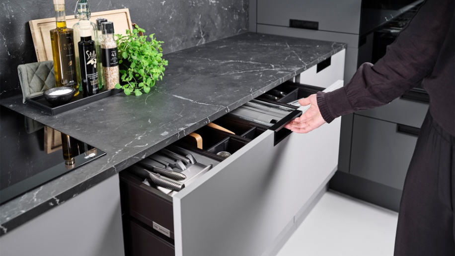 Legraskuffe i Momento køkken