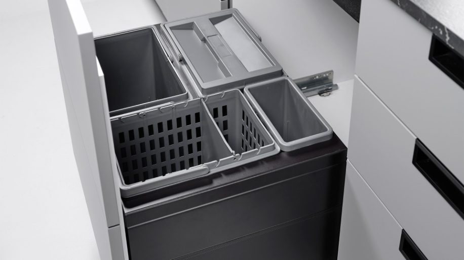 Affaldssystem i Momento køkken