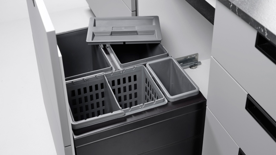 Affaldssystem i Momento køkken