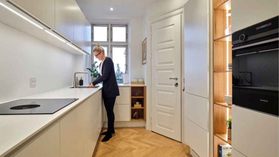 T-Line hvid køkken fra Tvis Køkken